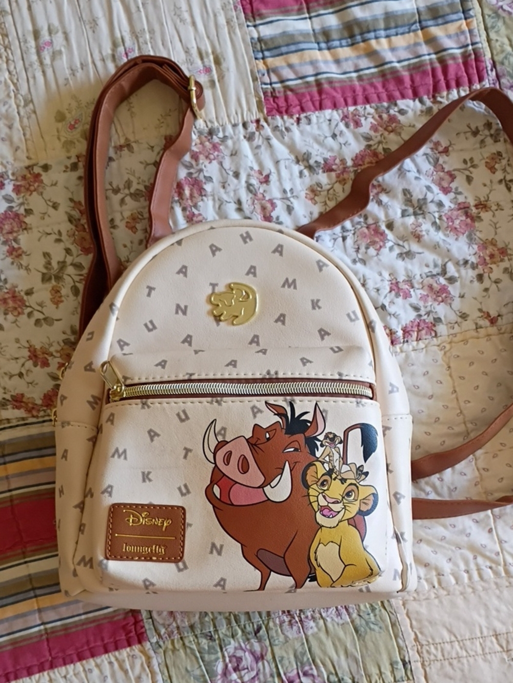 Disney Lion King Mini Backpack, Adult Or Kids, With Adjustable Straps. Brand New